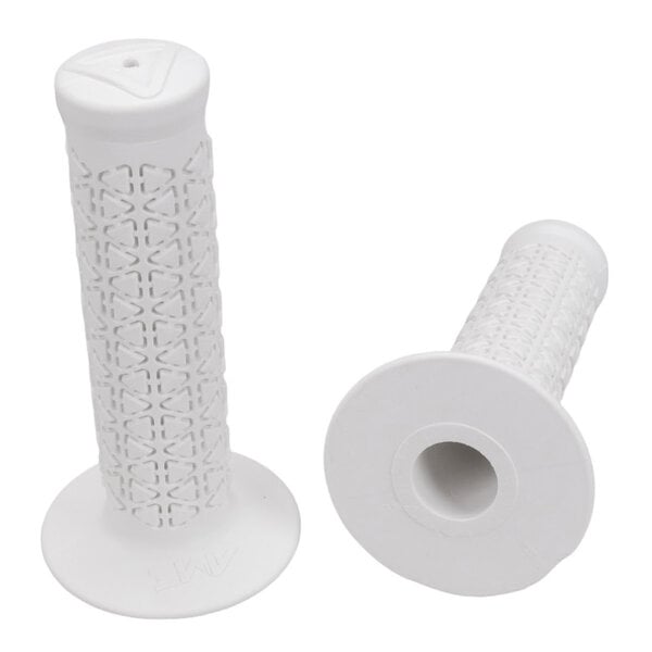 A'ME AME old school BMX bicycle grips - ROUNDS for 1987 Performer/Pro Compe - WHITE