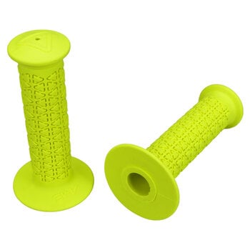 A'ME AME old school BMX bicycle grips - ROUNDS - FLUORESCENT YELLOW