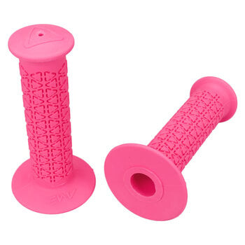 A'ME AME old school BMX bicycle grips - ROUNDS - FLUORESCENT PINK