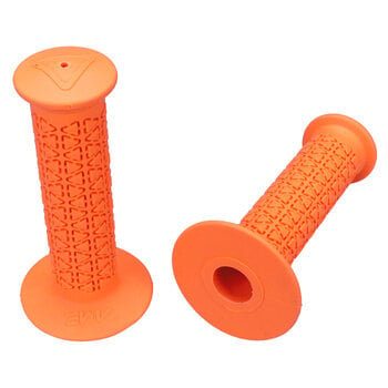 A'ME AME old school BMX bicycle grips - ROUNDS - FLUORESCENT ORANGE