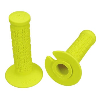 A'ME AME BMX Bicycle Handlebar Grips - MINI - FLUORESCENT YELLOW