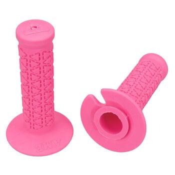A'ME AME BMX Bicycle Handlebar Grips - MINI - FLUORESCENT PINK