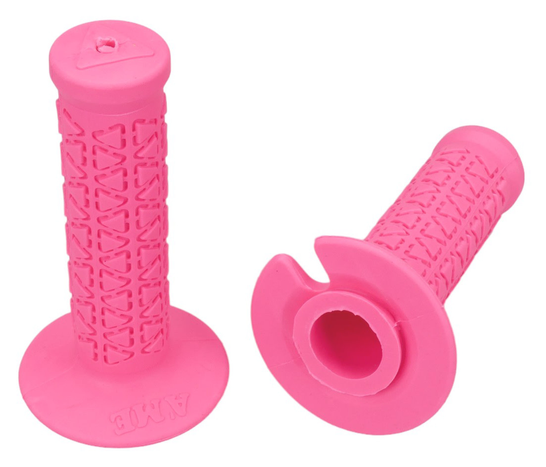 AME BMX Bicycle Handlebar Grips - MINI - FLUORESCENT PINK - Picture 1 of 1