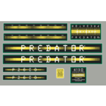 Schwinn 1984 Schwinn Predator P2600 "Atari" decal set - GREEN/YELLOW