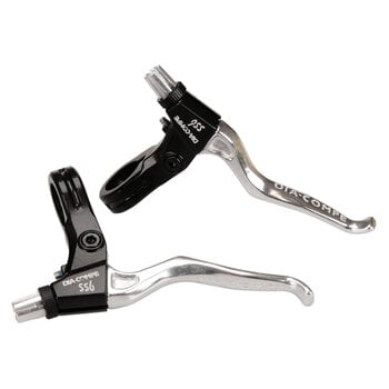 Dia-Compe Dia-Compe SS6 Old School MTB Mountain Bicycle Brake Levers Lever Set - BLACK/SILVER