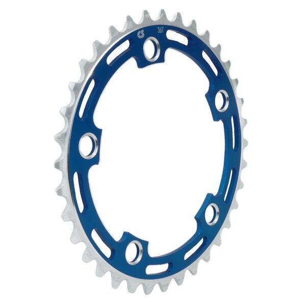 Chop Saw I 36T BMX Single Speed Bicycle Chainring 110mm bcd BLUE ANODIZED Porkchop BMX