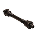 Bicycle FRONT axle (3/8" x 26T) for use with quick release w/ hardware - BLACK