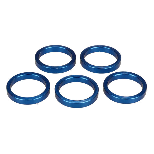 Porkchop BMX Bicycle MINI BMX ROAD MTB headset spacers 1" threadless (SET of 5) 5mm BLUE