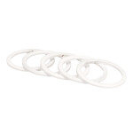 Porkchop BMX Bicycle BMX or MTB headset spacers for 1 1/8" threadless (SET of 5) 2mm - WHITE