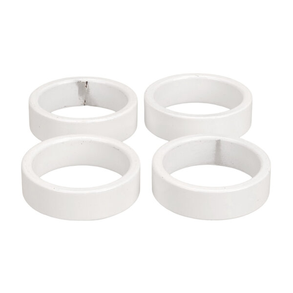 Porkchop BMX Bicycle BMX or MTB headset spacers for 1 1/8" threadless (SET of 4) 10mm - WHITE