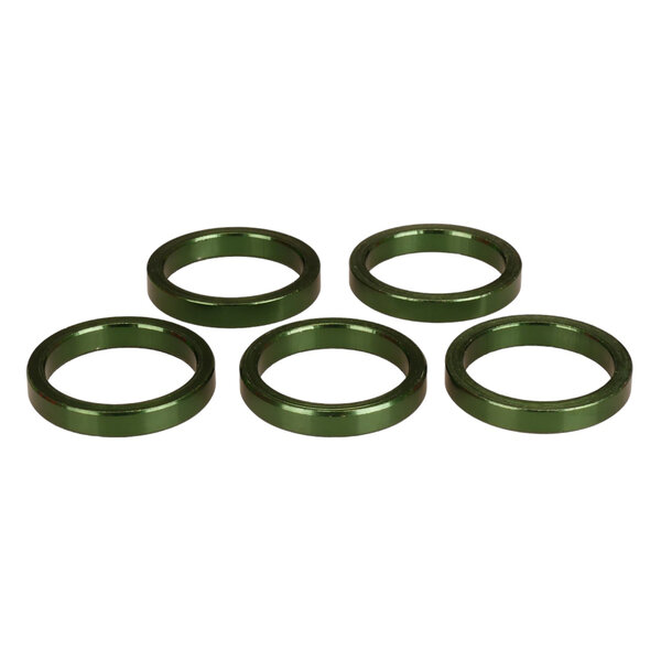 Porkchop BMX Bicycle MINI BMX ROAD MTB headset spacers for 1" threadless (SET of 5) 5mm GREEN