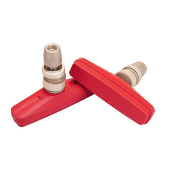 Kool Stop KOOL STOP Tuff composite mags THREADED V-brake U-brake pads RED (PAIR)