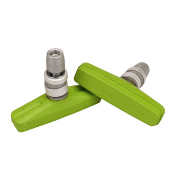 Kool Stop KOOL STOP Tuff composite mags THREADED V-brake U-brake pads LIME GREEN (PAIR)