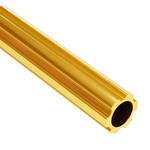 Porkchop BMX ***BLEMISH***Fluted aluminum alloy old school BMX bicycle seat post 22.2mm (7/8") - 450mm - (SLIGHTLY LIGHTER) GOLD***BLEMISH***