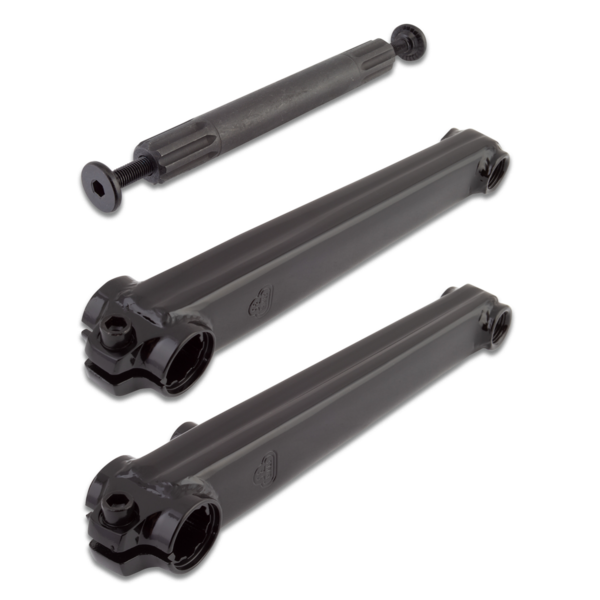 SE Racing ***BLEMISH***SE Racing V-ridge 175mm 19mm spindle chromoly BMX bicycle crankset (arms, spindle, bolts) - BLACK***BLEMISH***