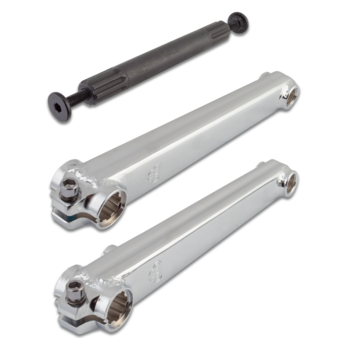 SE Racing ***BLEMISH***SE Racing V-ridge 180mm 19mm spindle chromoly BMX bicycle crankset (arms, spindle, bolts) - CHROME***BLEMISH***