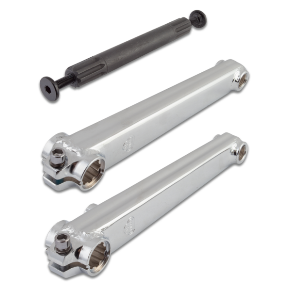 SE Racing ***BLEMISH***SE Racing V-ridge 180mm 19mm spindle chromoly BMX bicycle crankset (arms, spindle, bolts) - CHROME***BLEMISH***