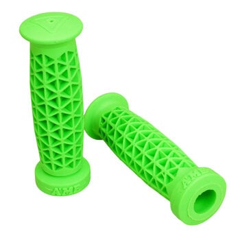 A'ME AME Super Soft Supersoft BMX or MTB low flange bicycle grips - FLUORESCENT GREEN