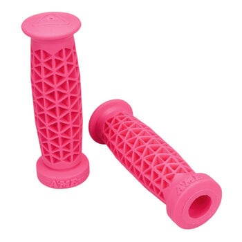A'ME AME Super Soft Supersoft BMX or MTB low flange bicycle grips - FLUORESCENT PINK