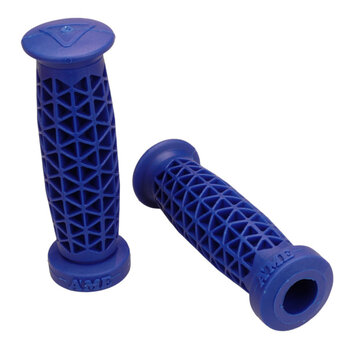 A'ME AME Super Soft Supersoft BMX or MTB low flange bicycle grips - BLUE