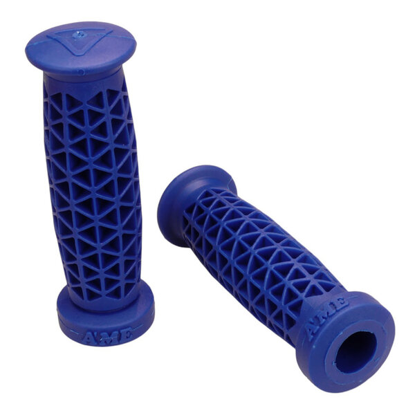 A'ME AME Super Soft Supersoft BMX or MTB low flange bicycle grips - BLUE
