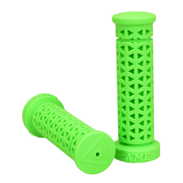 A'ME A'ME Zone bicycle BMX MTB flangeless grips (SOFT) - FLUORESCENT GREEN