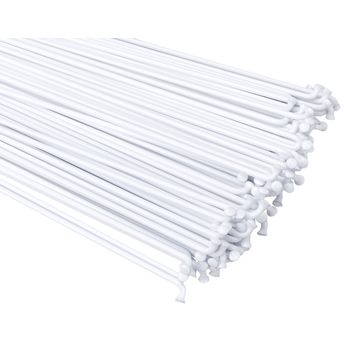 Porkchop BMX 175mm stainless steel bicycle spokes - 14 gauge (2.0mm) 75 ct WHITE