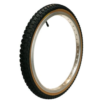 Tioga Tioga 20" x 1.75" Comp 3 retro YELLOW LABEL BMX bicycle skinwall tire - BLACK