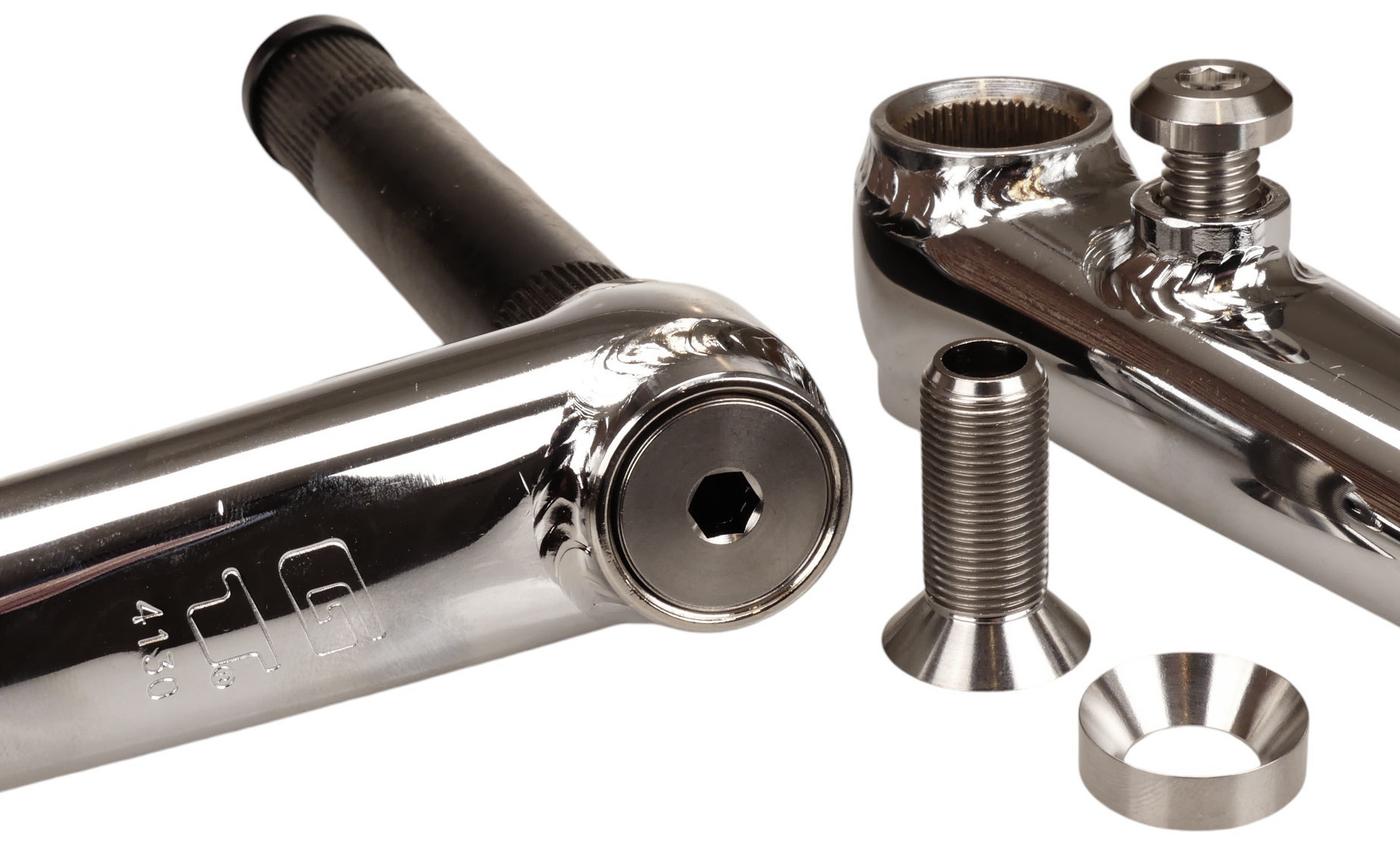 Titanium Crank Spindle Bolt / Washer Kit for NEW GT CR-MO Titanium Crank Spindle Bolt / Washer Kit for NEW GT CR-MO