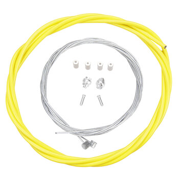 Porkchop BMX Premium Bicycle Brake Cable Kit for BMX/MTB - LEMON YELLOW