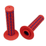 A'ME AME Dual old school BMX Duals bicycle grips - RED over BLUE