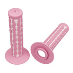 A'ME AME Dual old school BMX Duals bicycle grips - PINK over WHITE