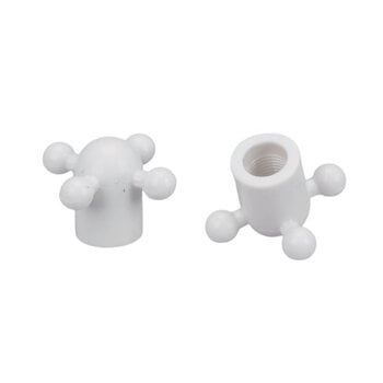 Porkchop BMX Porkchop BMX Iliad Faucet old school BMX bicycle valve caps - WHITE