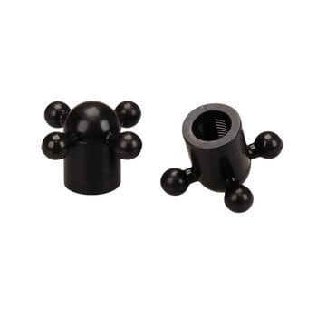 Porkchop BMX Porkchop BMX Iliad Faucet old school BMX bicycle valve caps - BLACK