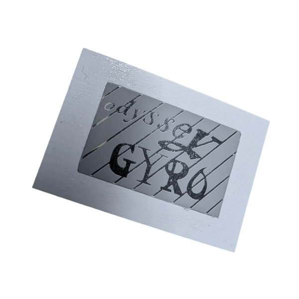 Odyssey Odyssey 1st gen gyro cable decal (EACH) - GREY on CHROME