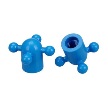 Porkchop BMX Porkchop BMX Iliad Faucet old school BMX bicycle valve caps - MAUI BLUE