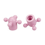 Porkchop BMX Porkchop BMX Iliad Faucet old school BMX bicycle tire valve caps - PASTEL PINK