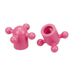 Porkchop BMX Porkchop BMX Iliad Faucet old school BMX bicycle valve caps - HOT PINK