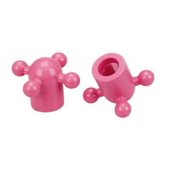 Porkchop BMX Porkchop BMX Iliad Faucet old school BMX bicycle valve caps - HOT PINK
