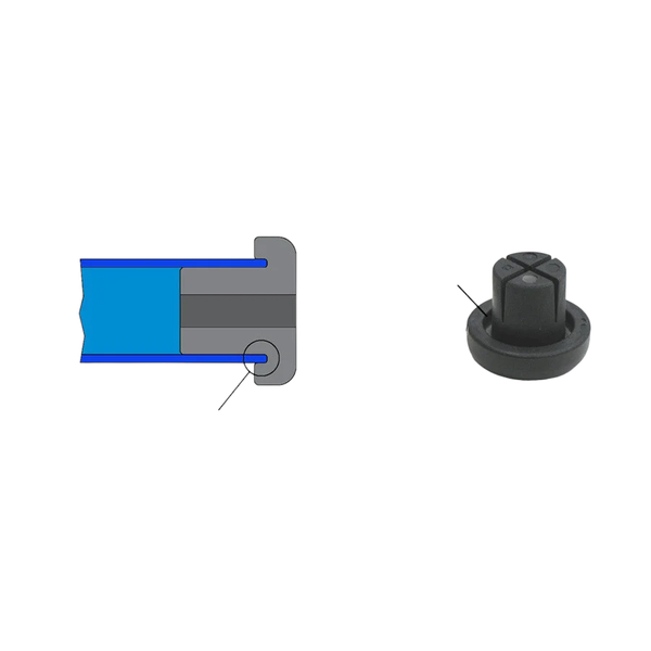 Odyssey Odyssey Par Ends Handlebar Plugs (PAIR) BLACK