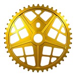 S&M S&M Bikes 44T Motoman BMX sprocket chainwheel BRIGHT GOLD