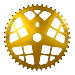S&M S&M Bikes 44T Motoman BMX sprocket chainwheel BRIGHT GOLD