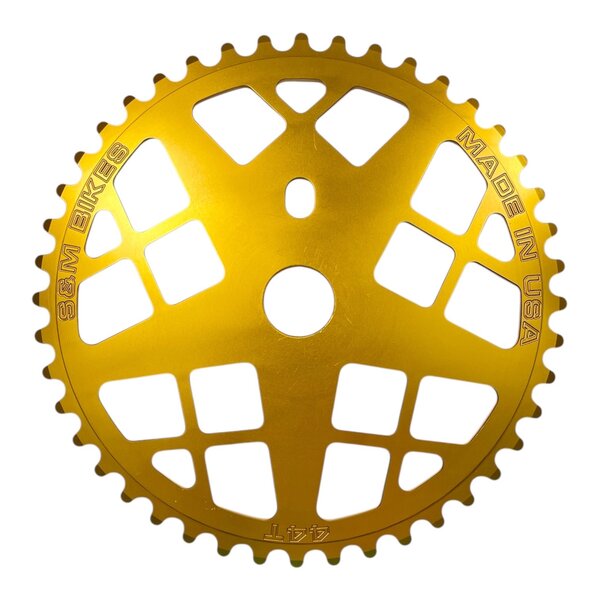 S&M S&M Bikes 44T Motoman BMX sprocket chainwheel BRIGHT GOLD