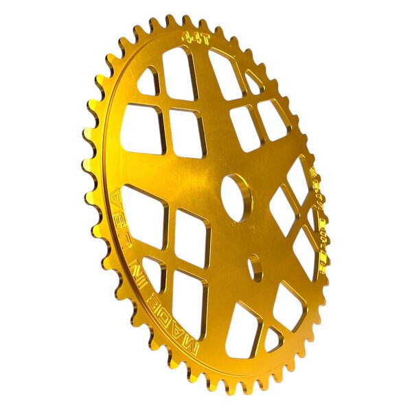 S&M S&M Bikes 44T Motoman BMX sprocket chainwheel BRIGHT GOLD