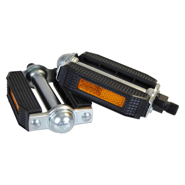 VP Components (Victor) ***BLEMISH***VP-363 classic rubber block bicycle cruiser vintage-style pedals 1/2" BLACK/SILVER***BLEMISH***