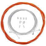 Porkchop BMX Bicycle Brake Cable Kit for Drop Bar Road - CLEAR RED