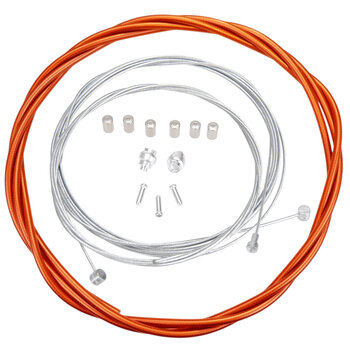 Porkchop BMX ACS Rotor Freestyle Bicycle Brake Cable Kit for BMX/MTB - CLEAR RED