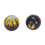 Trik Topz Bicycle Valve Caps (pair) - FIRE BALL