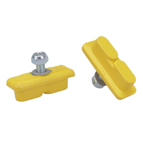 Kool Stop KOOL STOP Continental bicycle THREADED brake pads for Skyway Mags YELLOW (PAIR)