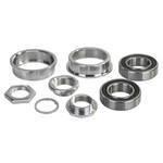 Tange-Seiki Tange SEALED BEARING American Bottom Bracket for One Piece Bicycle Crank - 24T - CHROME (BB220SB)